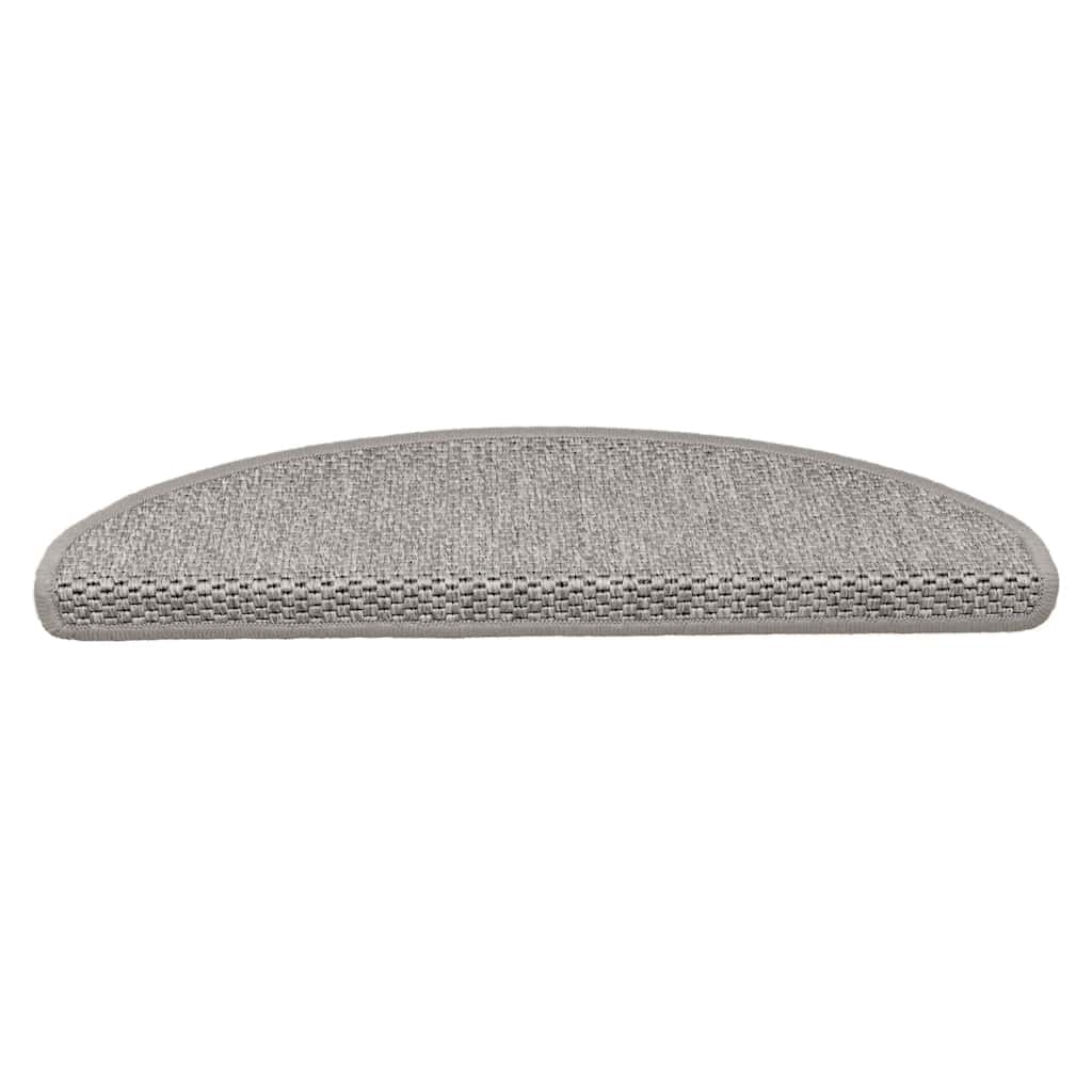 Samoljepljivi otirači za stepenice 15 kom 65x21x4 cm srebrni
