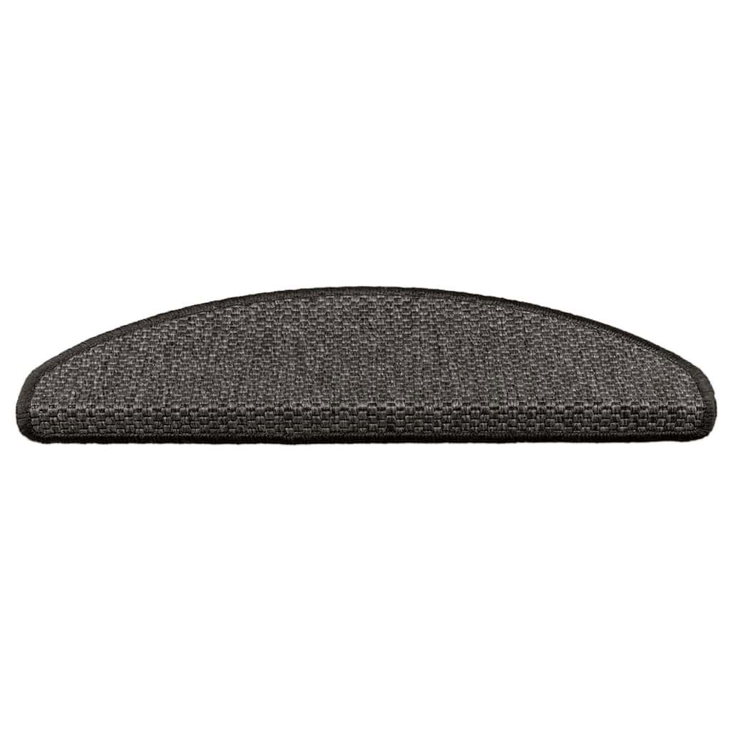 Samoljepljivi otirači za stepenice 15 kom 65x21x4 cm antracit