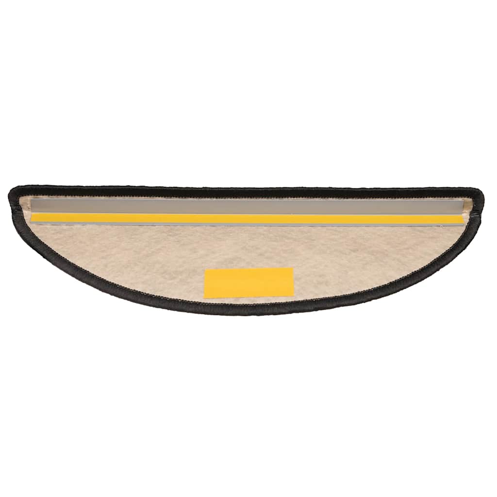 Samoljepljivi otirači za stepenice 15 kom 65x21x4 cm antracit