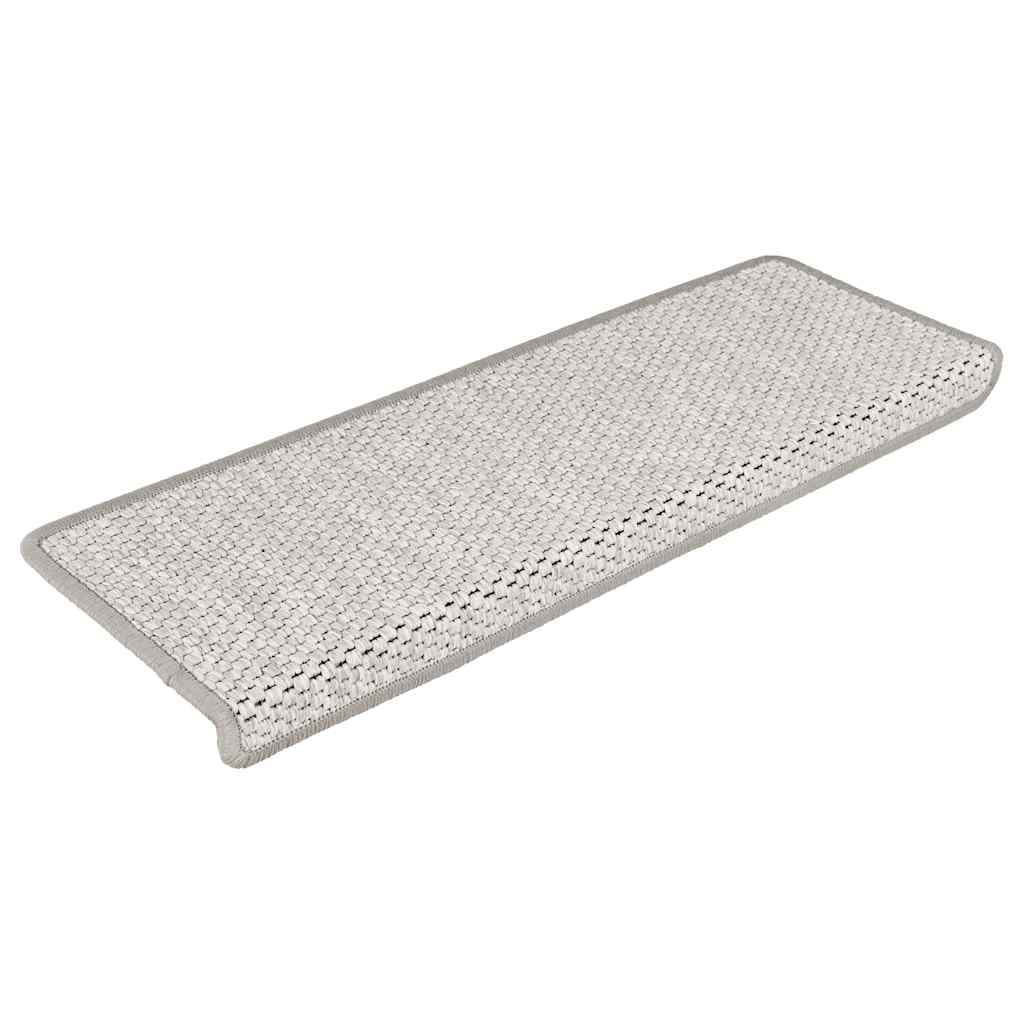 Samoljepljivi otirači za stube 15 kom 65x21x4 cm boja platine