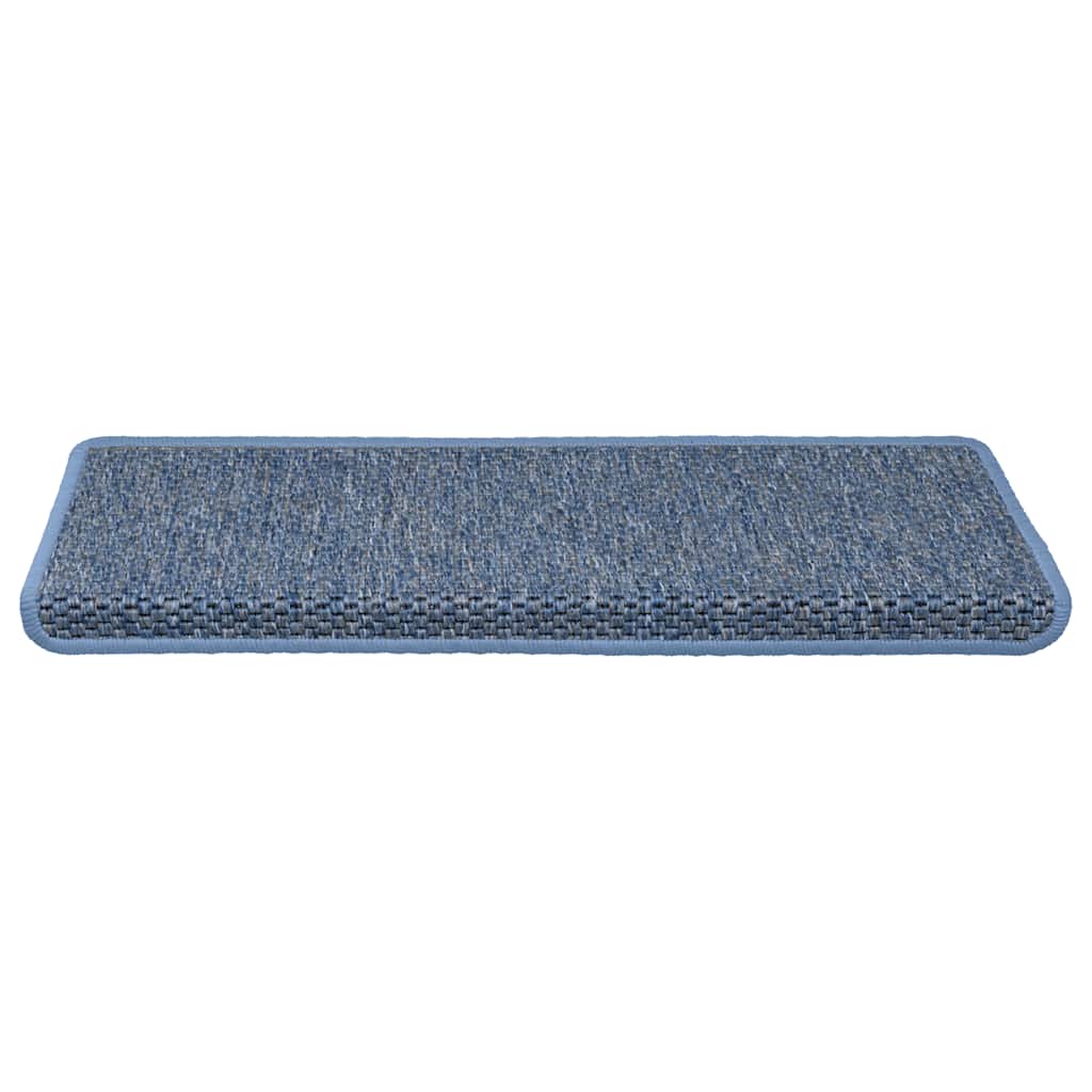 Samoljepljivi otirači za stepenice 15 kom 65x21x4 cm plavi