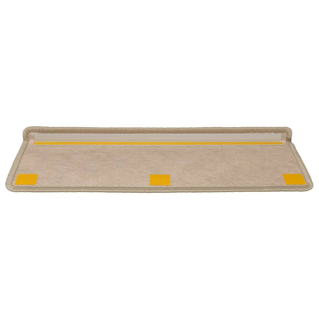 Samoljepljivi otirači za stepenice 15kom 65x21x4cm boja pijeska Smeđa