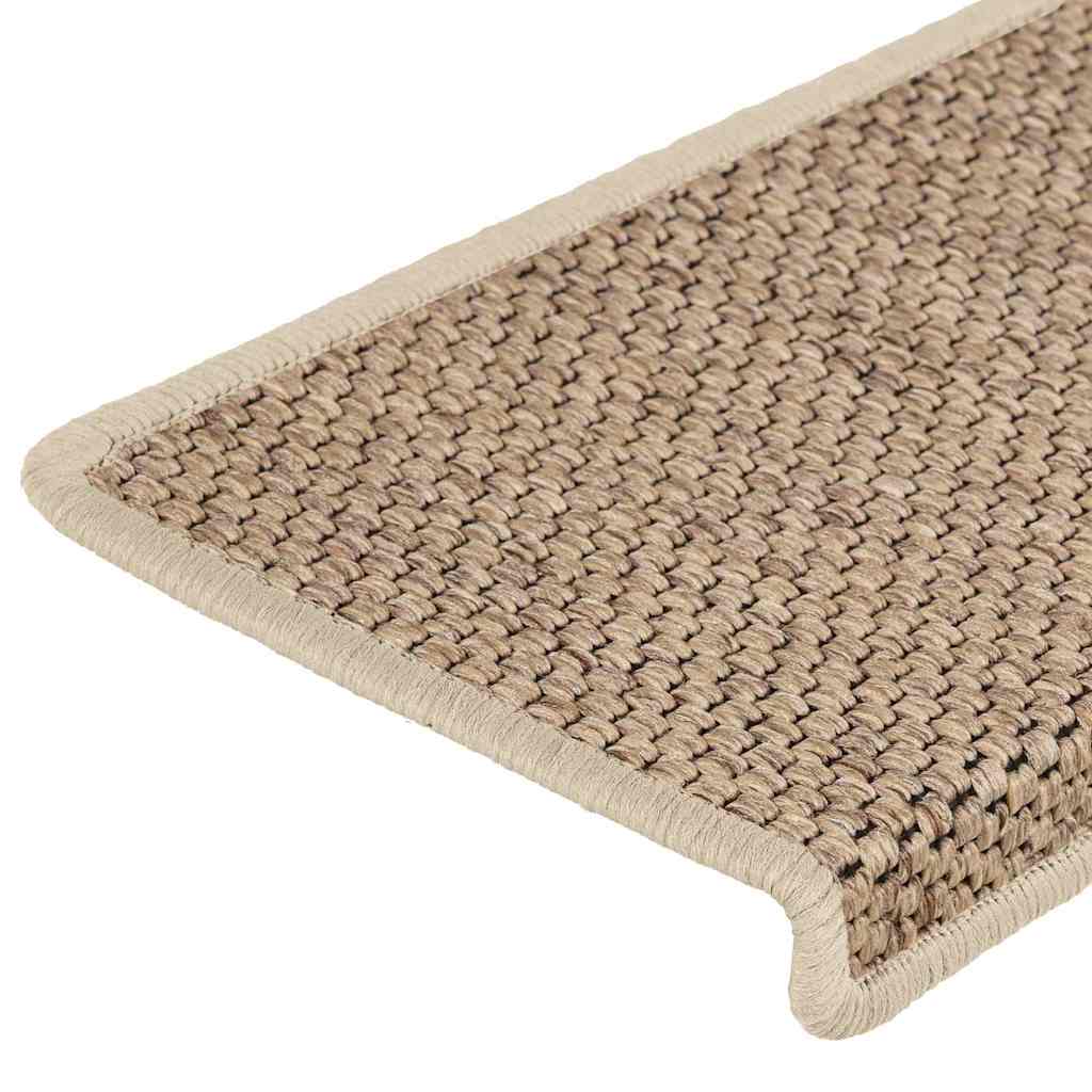 Samoljepljivi otirači za stepenice 15kom 65x21x4cm boja pijeska Smeđa