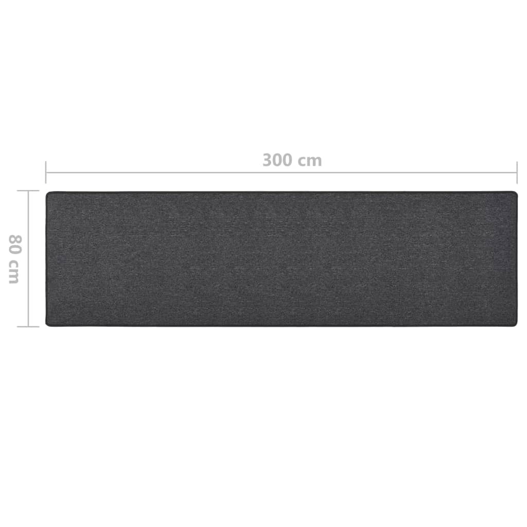 Dugi tepih antracit 80 x 300 cm