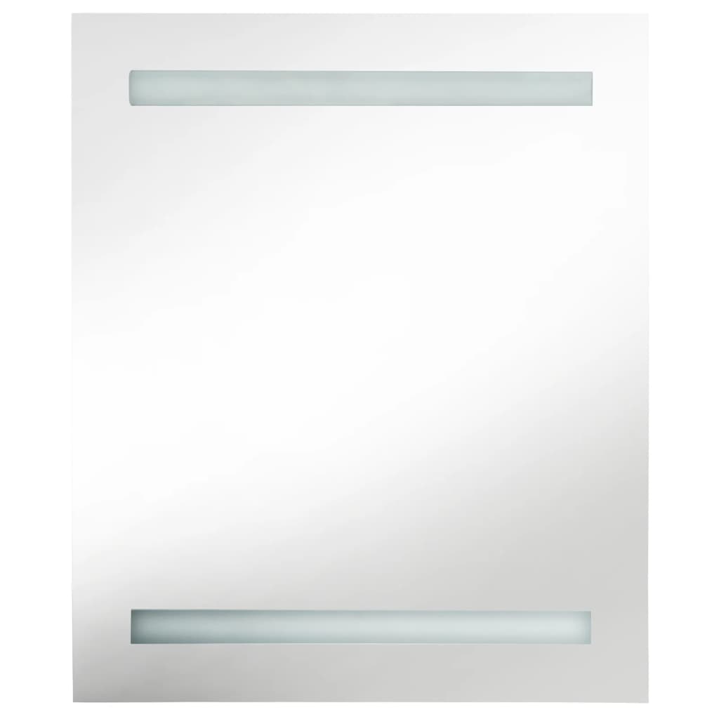 LED kupaonski ormarić s ogledalom siva boja betona 50x14x60 cm