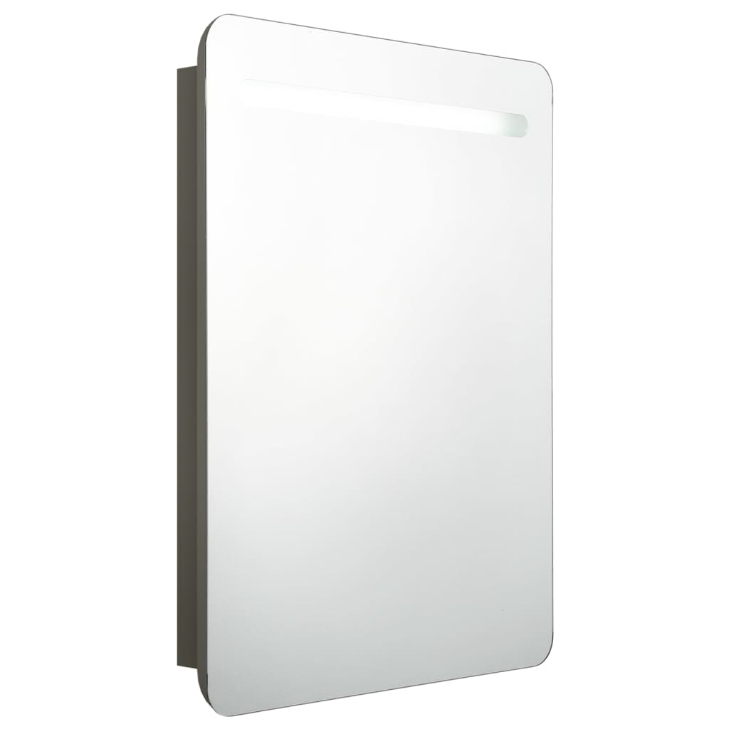 LED kupaonski ormarić s ogledalom antracit 60 x 11 x 80 cm