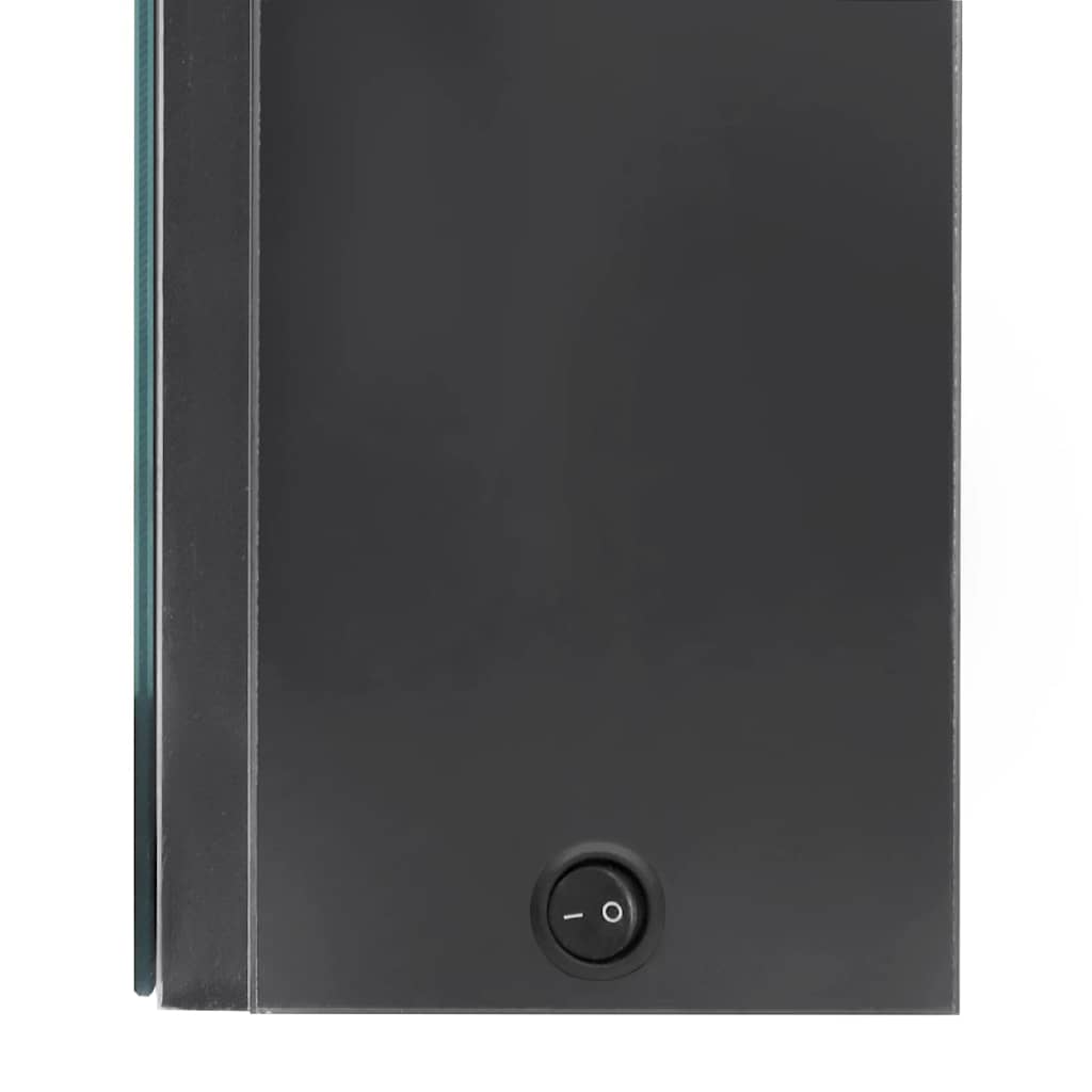 LED kupaonski ormarić s ogledalom sivi 80 x 12 x 68 cm