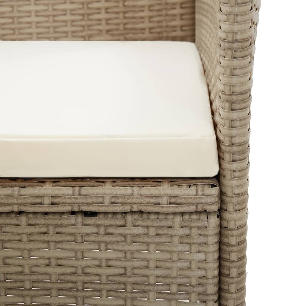 3-dijelni vrtni blagovaonski set bež
