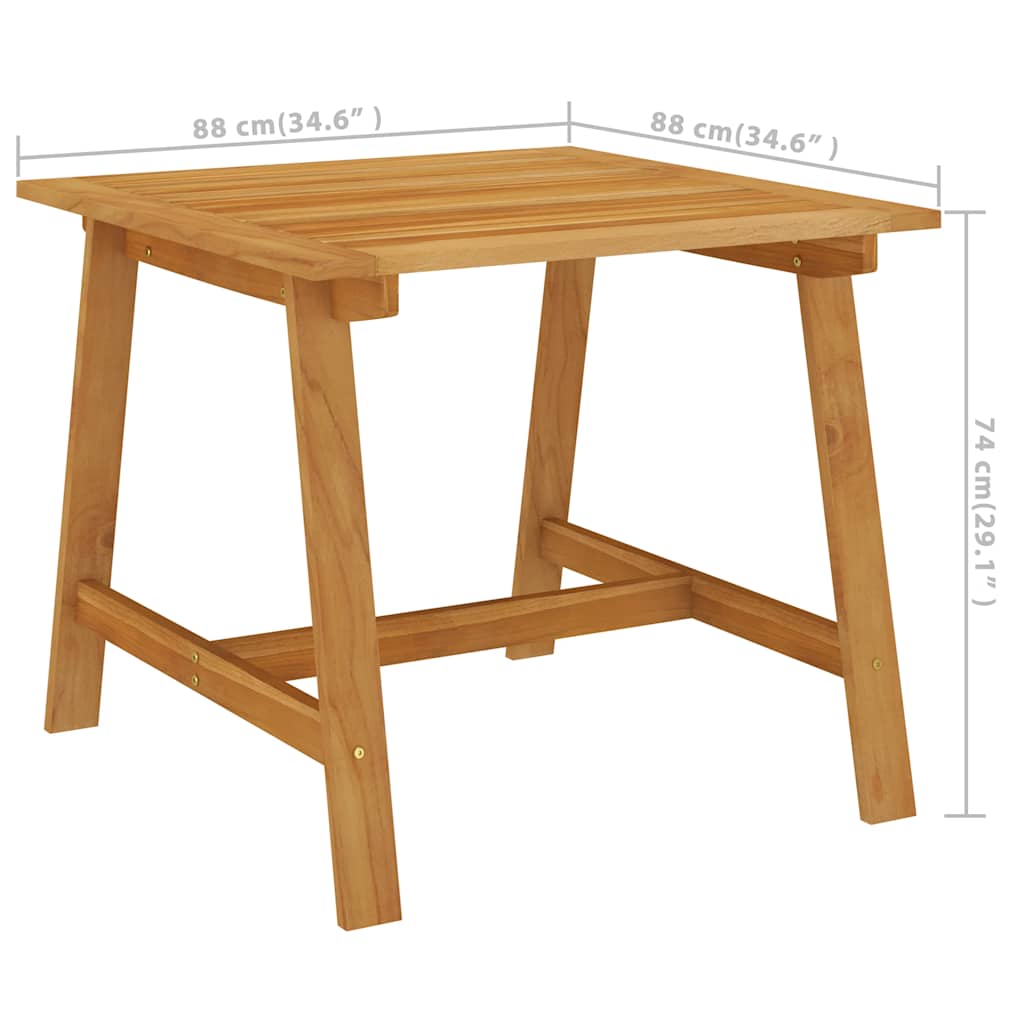 3-dijelni vrtni blagovaonski set crni