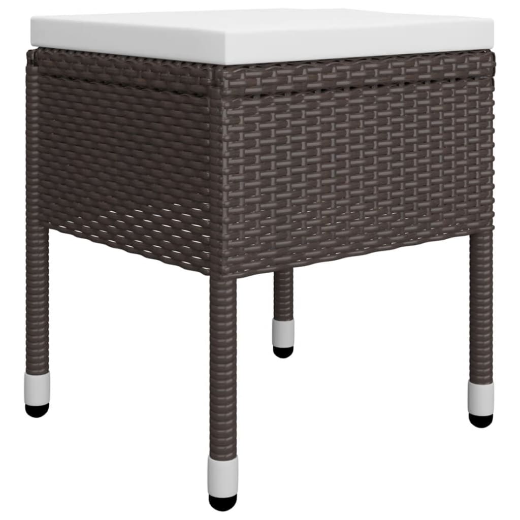5-dijelni vrtni blagovaonski set smeđi