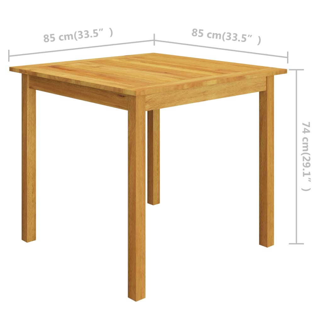 3-dijelni vrtni blagovaonski set crni