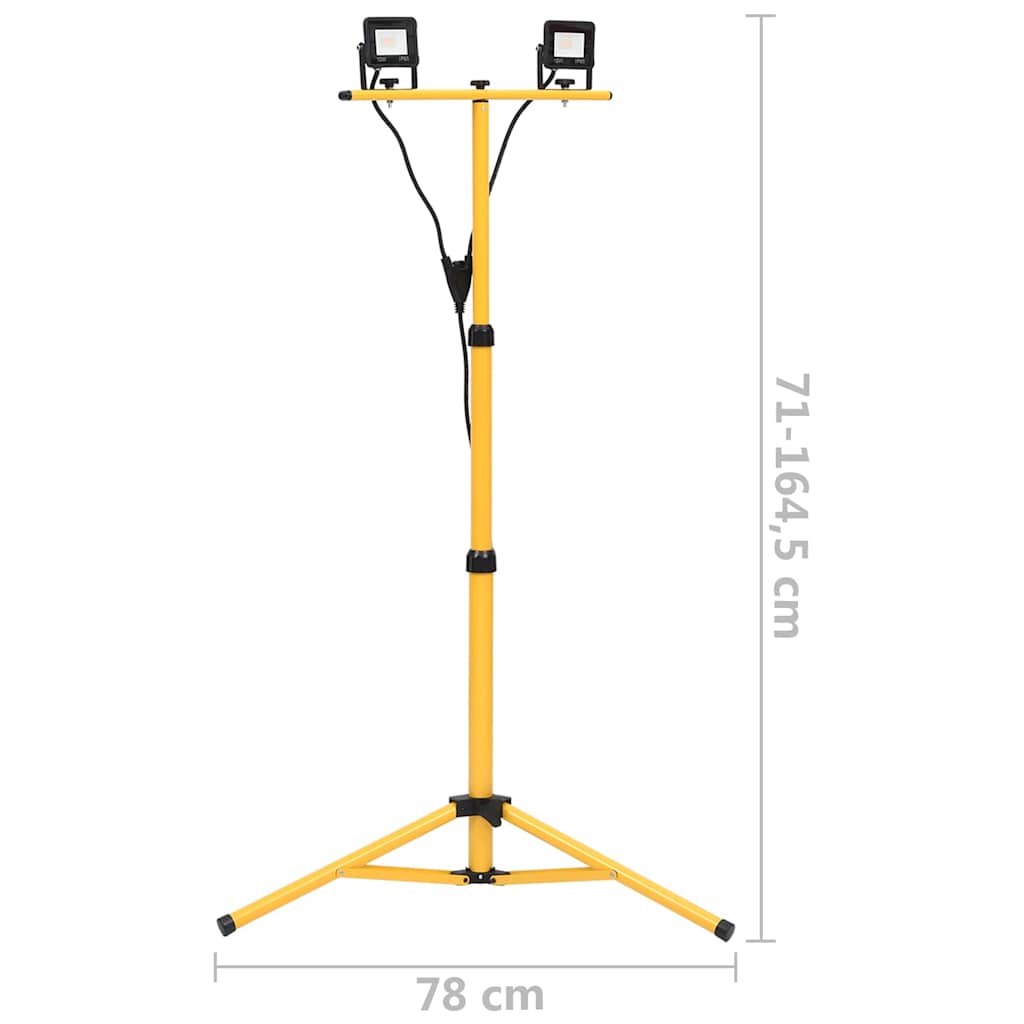 LED reflektor sa stativom 2 x 10 W topli bijeli