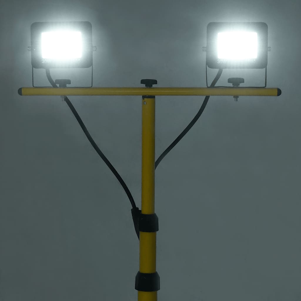 LED reflektor sa stativom 2 x 30 W hladni bijeli