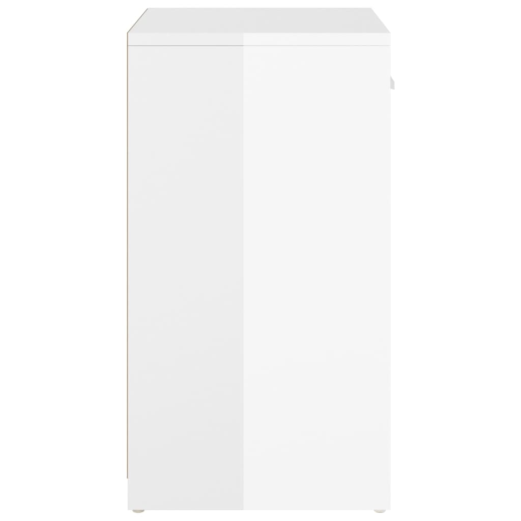 Klupa za cipele visoki sjaj bijela 94,5 x 31 x 57 cm drvena