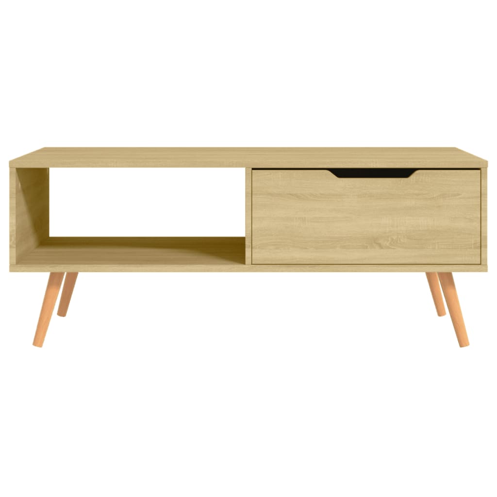 Stolić za kavu boja hrasta 100 x 49,5 x 43 cm konstruirano drvo