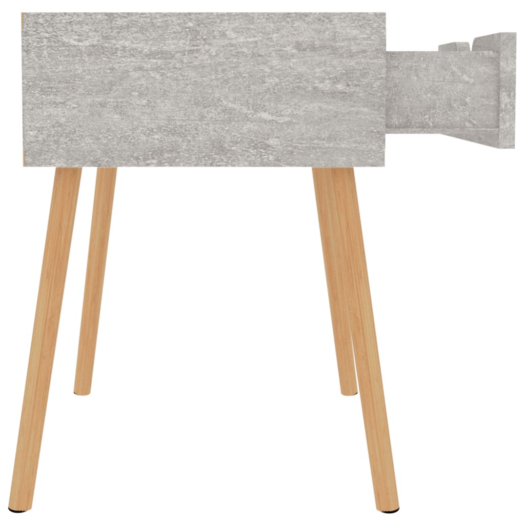 Noćni ormarić siva boja betona 40x40x56 cm konstruirano drvo