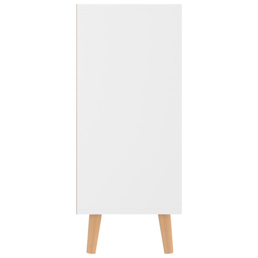 Komoda visoki sjaj bijela 90 x 30 x 72 cm od konstruiranog drva