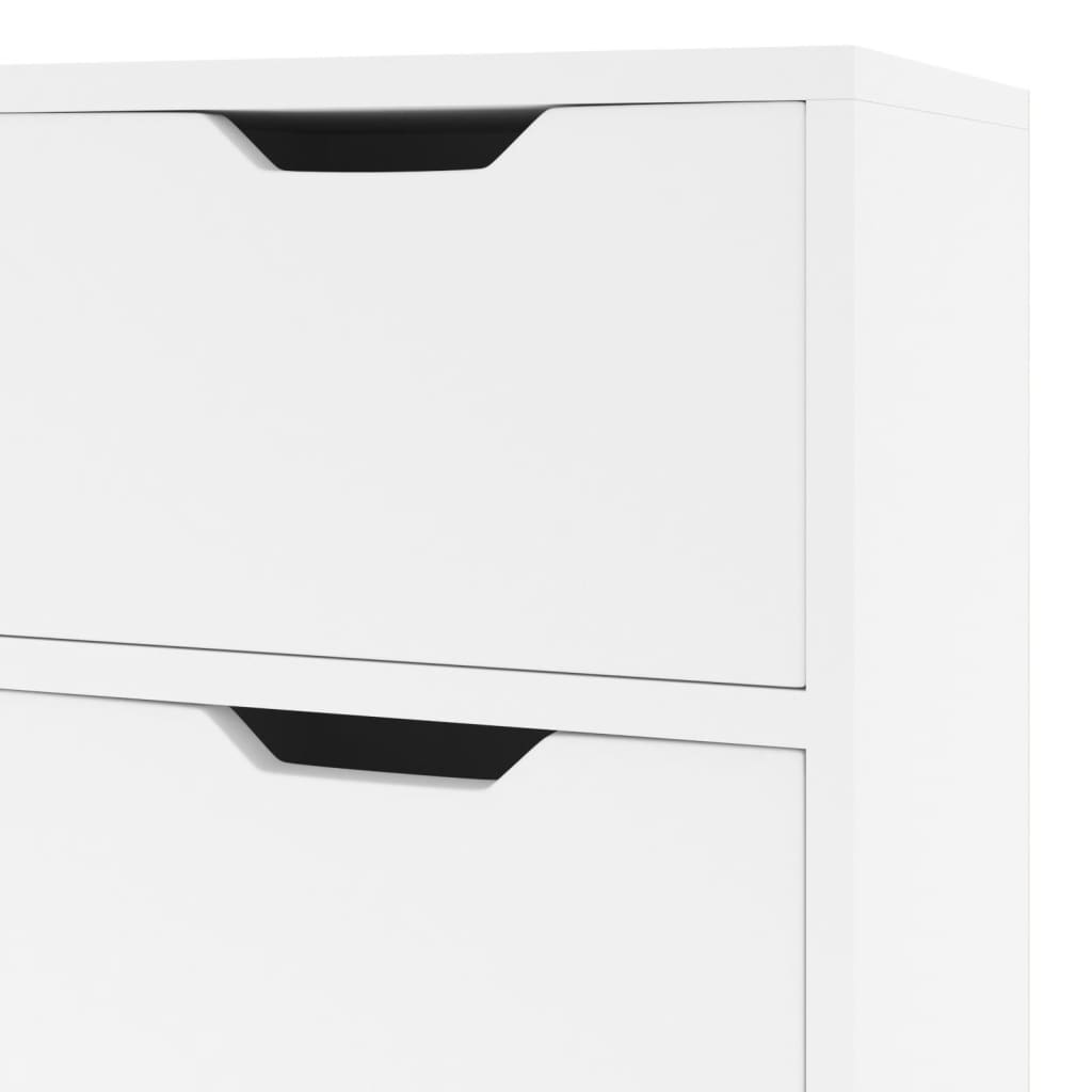 Komoda visoki sjaj bijela 90 x 30 x 72 cm od konstruiranog drva