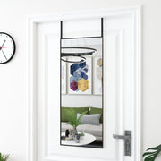 Ogledalo za vrata crno 40 x 100 cm od stakla i aluminija