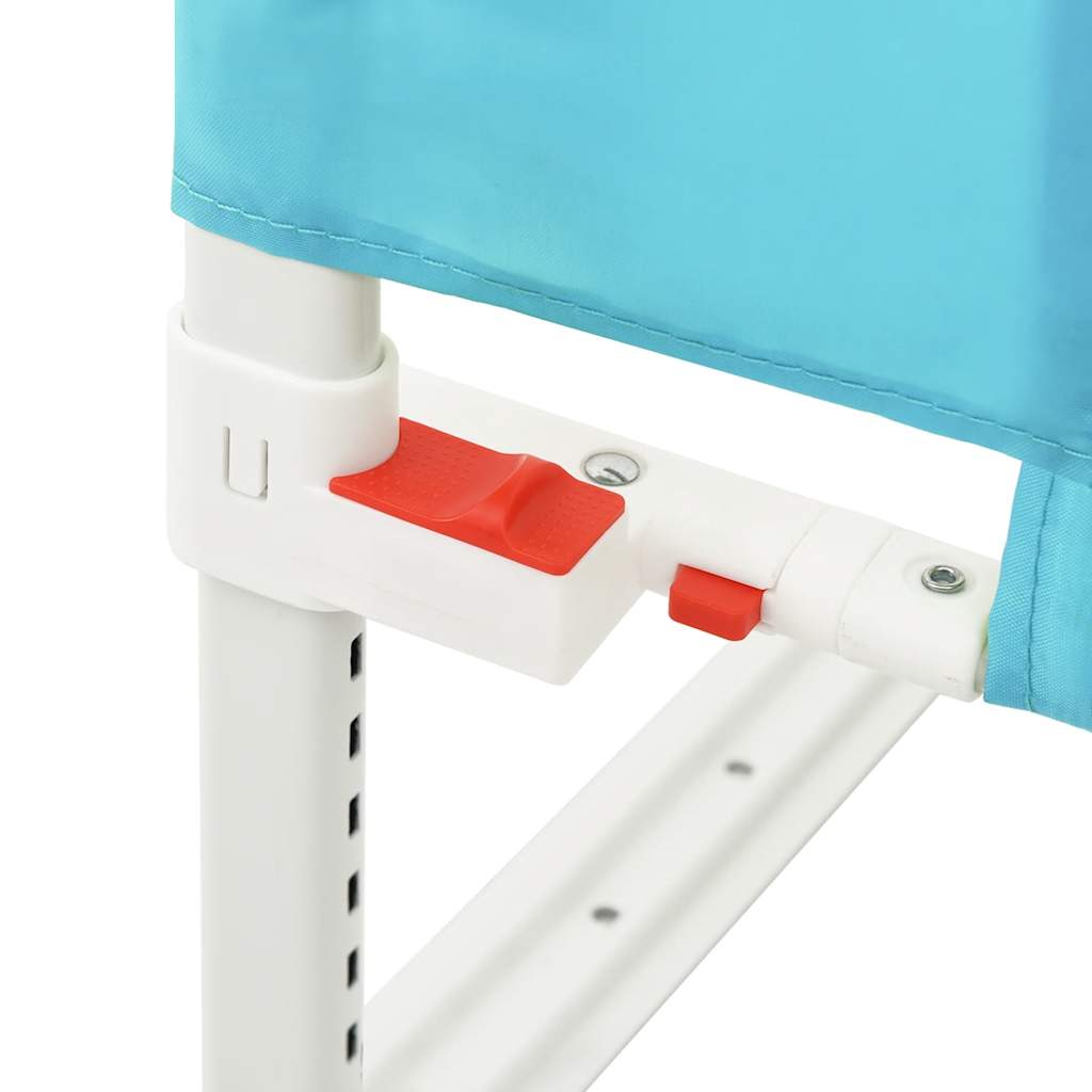 Sigurnosna ograda za dječji krevet plava 140 x 25 cm od tkanine