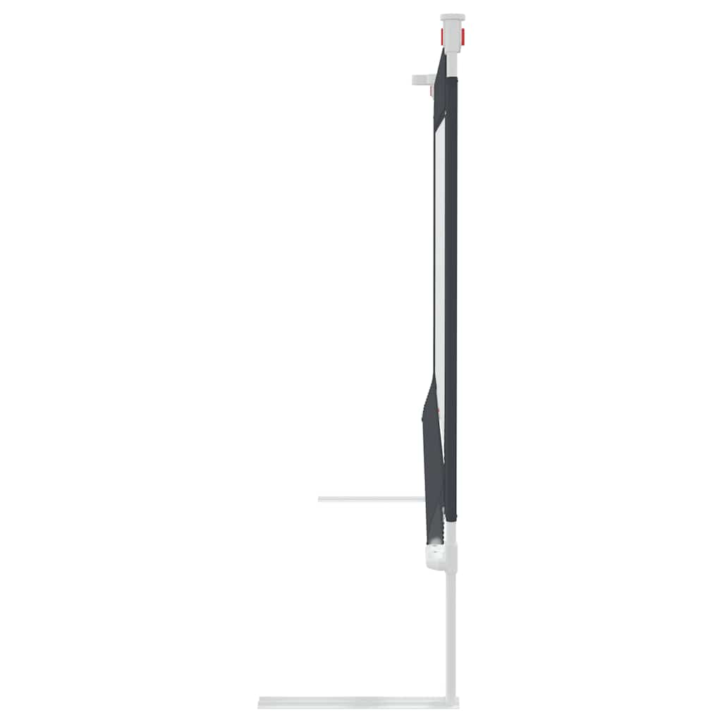 Sigurnosna ogradica za dječji krevet tamnosiva 90x25 cm tkanina