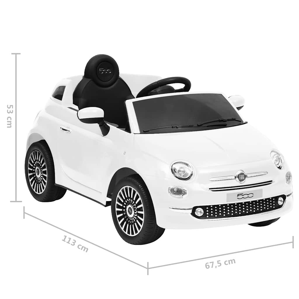 Dječji električni automobil Fiat 500 bijeli