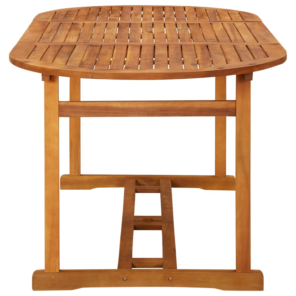 Vrtni blagovaonski stol 180 x 90 x 75 cm masivno bagremovo drvo