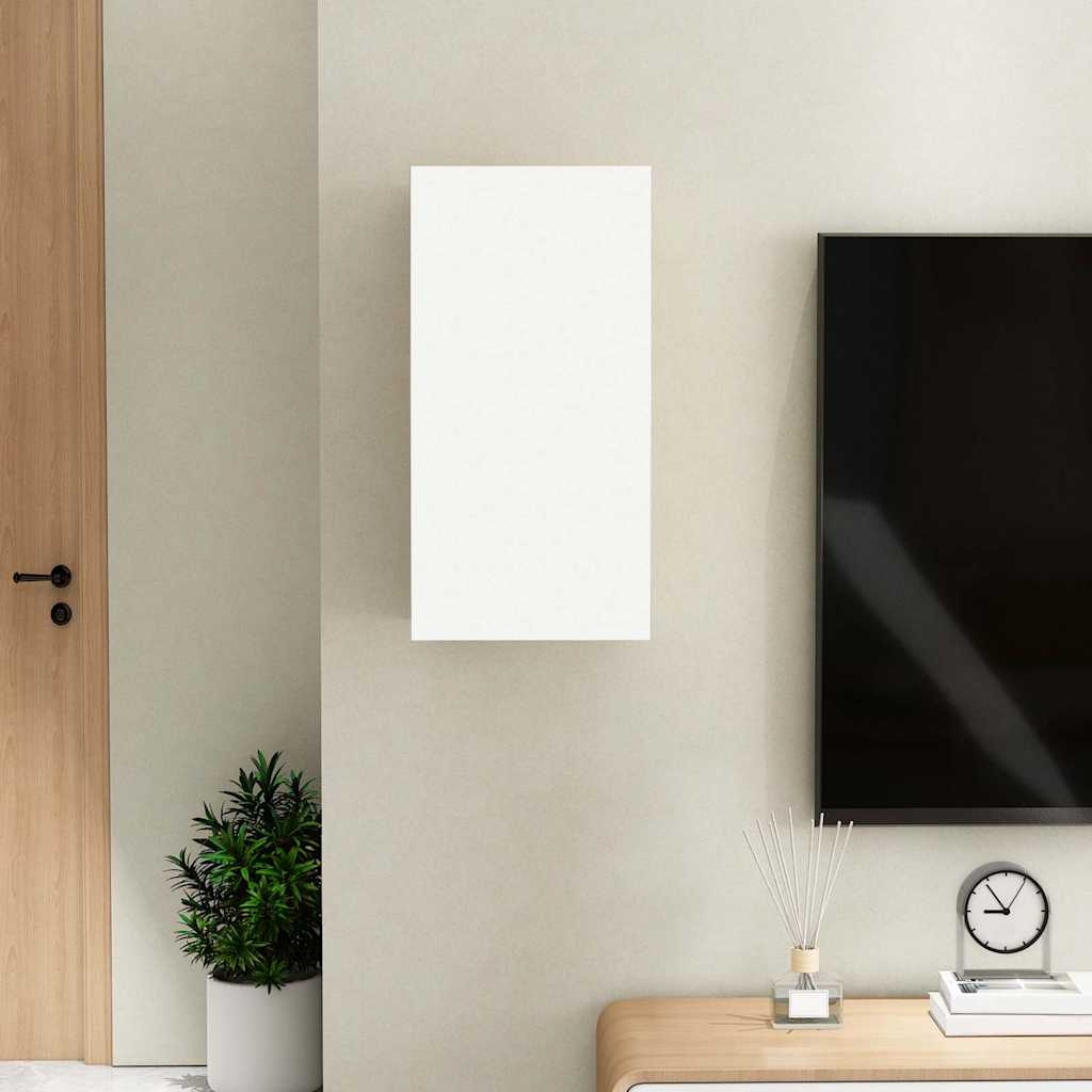 TV ormarić bijeli i hrast 30,5 x 30 x 60 cm konstruirano drvo