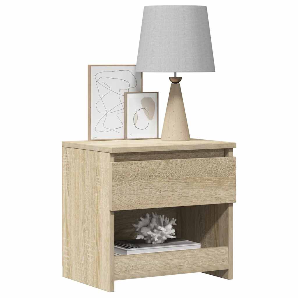 Noćni ormarići 2 kom boja hrasta 40x30x39 cm konstruirano drvo