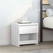 Noćni ormarić visoki sjaj bijeli 40x30x39 cm konstruirano drvo