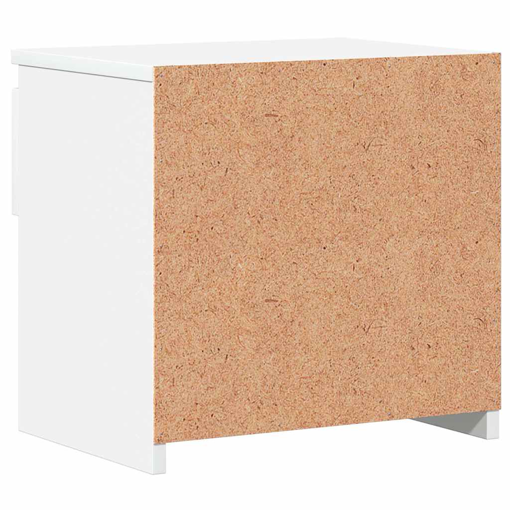 Noćni ormarić 2 kom sjajni bijeli 40x30x39 cm konstruirano drvo