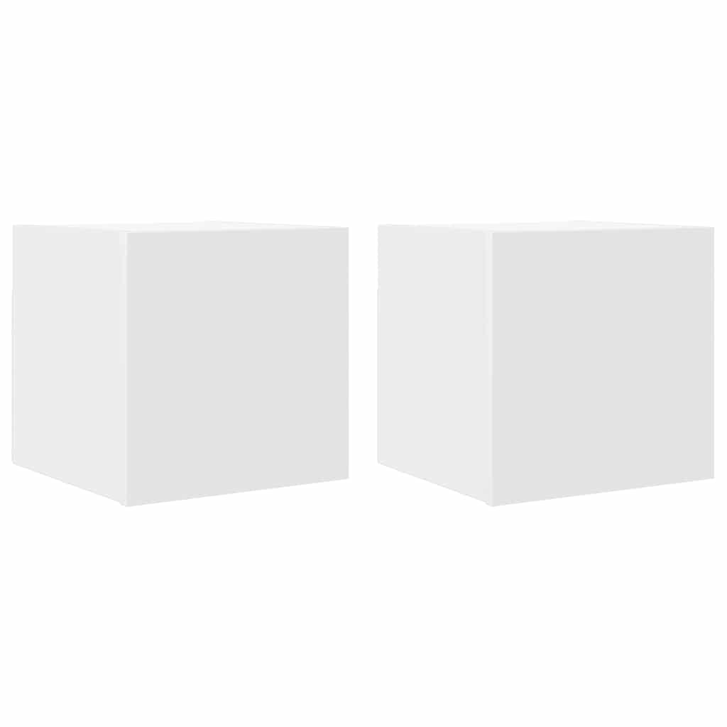 Zidni TV ormarići 2 kom bijeli 30,5 x 30 x 30 cm