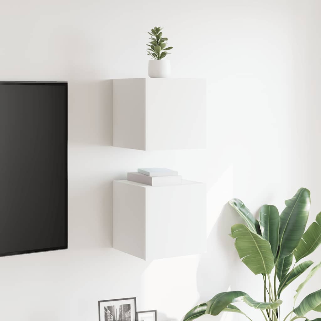 Zidni TV ormarići 2 kom bijeli 30,5 x 30 x 30 cm