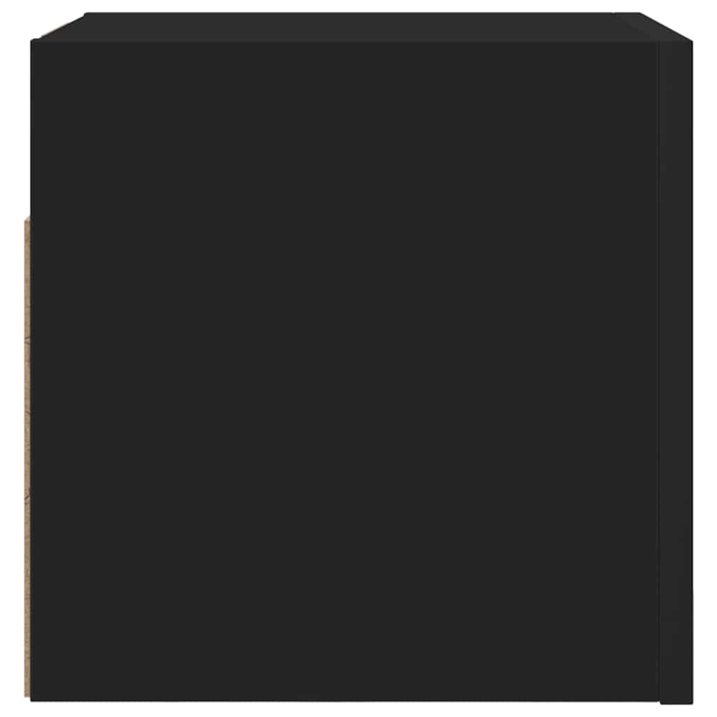 Zidni TV ormarići 2 kom crni 30,5 x 30 x 30 cm