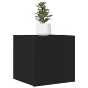 Zidni TV ormarići 2 kom crni 30,5 x 30 x 30 cm