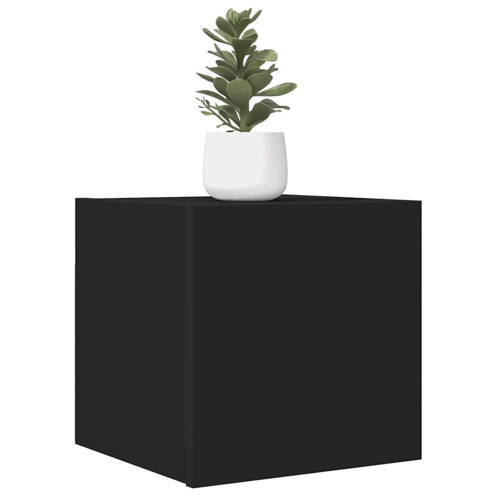 Zidni TV ormarići 2 kom crni 30,5 x 30 x 30 cm