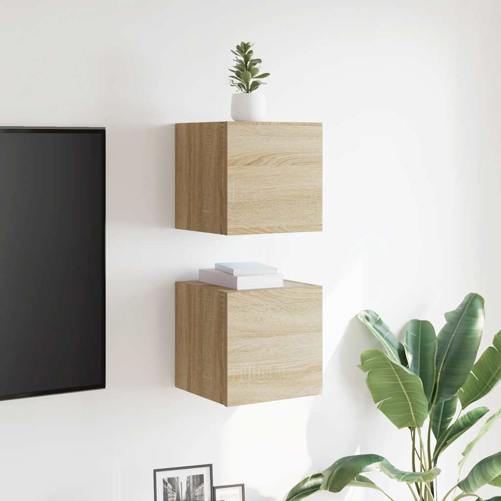 Zidni TV ormarići 2 kom boja hrasta sonome 30,5 x 30 x 30 cm