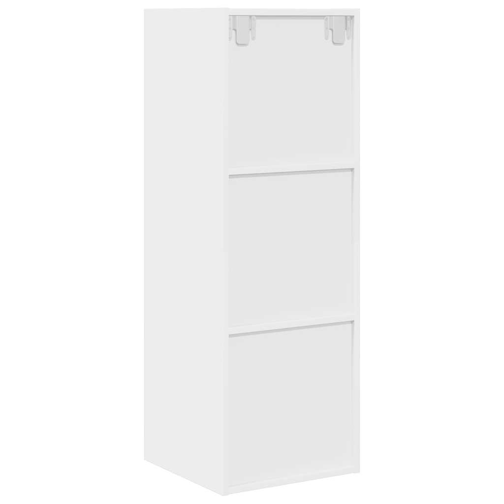 Zidni TV ormarić bijeli 37 x 37 x 107 cm od konstruiranog drva