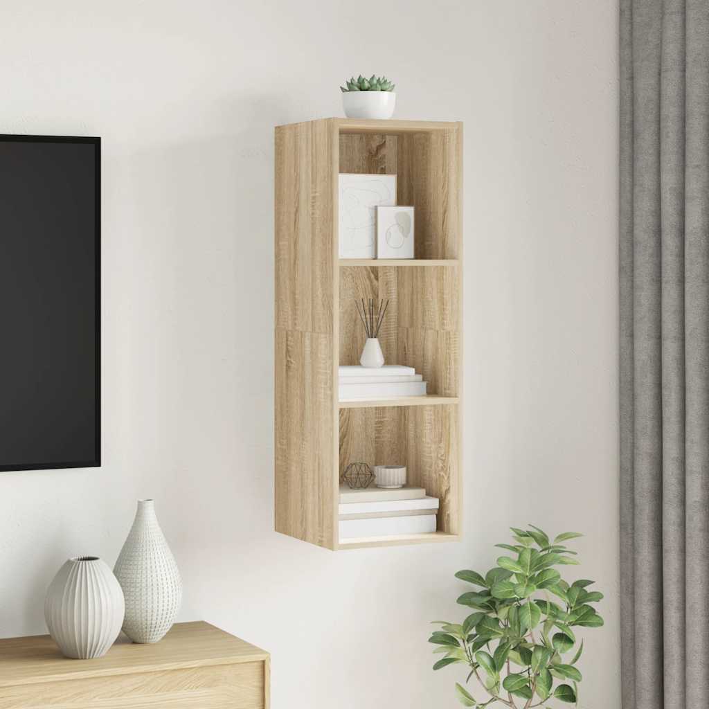 Zidni TV ormarić boja hrasta 37 x 37 x 107 cm konstruirano drvo
