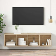 Zidni TV ormarić boja hrasta 37x37x142,5 cm konstruirano drvo