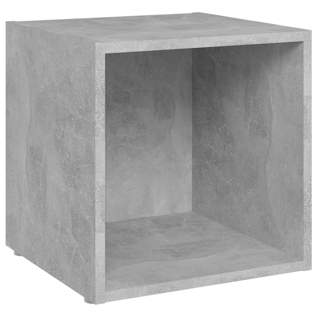 TV ormarići 4 kom boja betona 37 x 35 x 37 cm konstruirano drvo