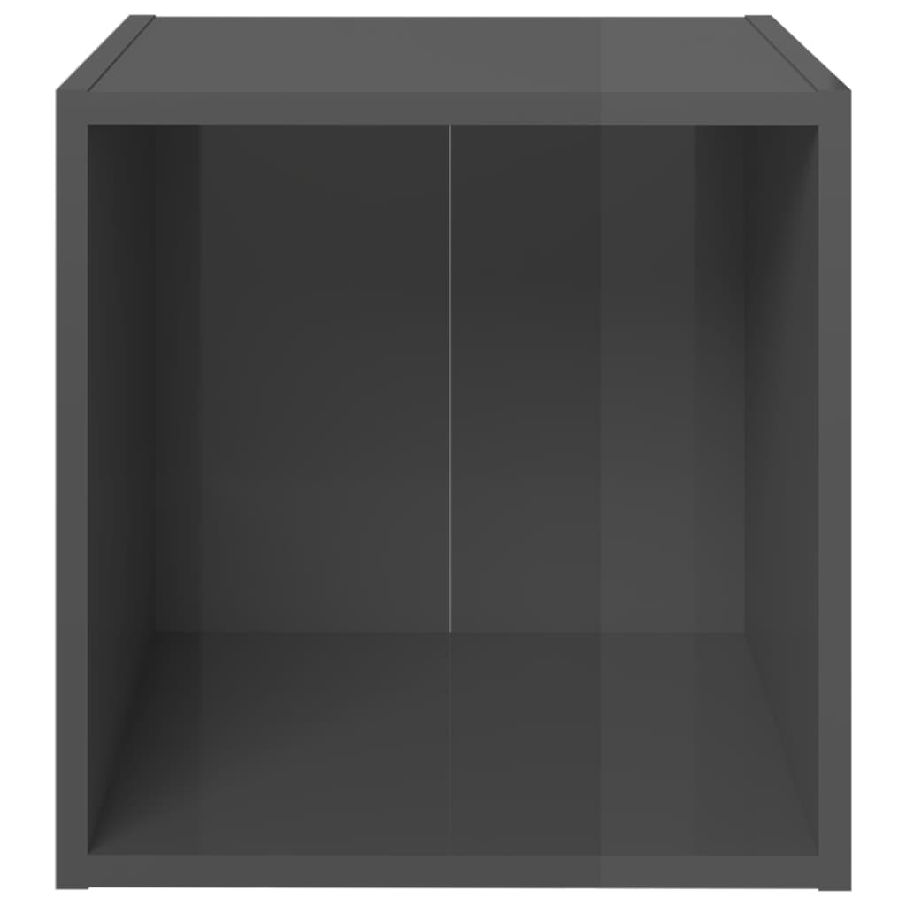 TV ormarići 4 kom sjajni sivi 37 x 35 x 37 cm konstruirano drvo