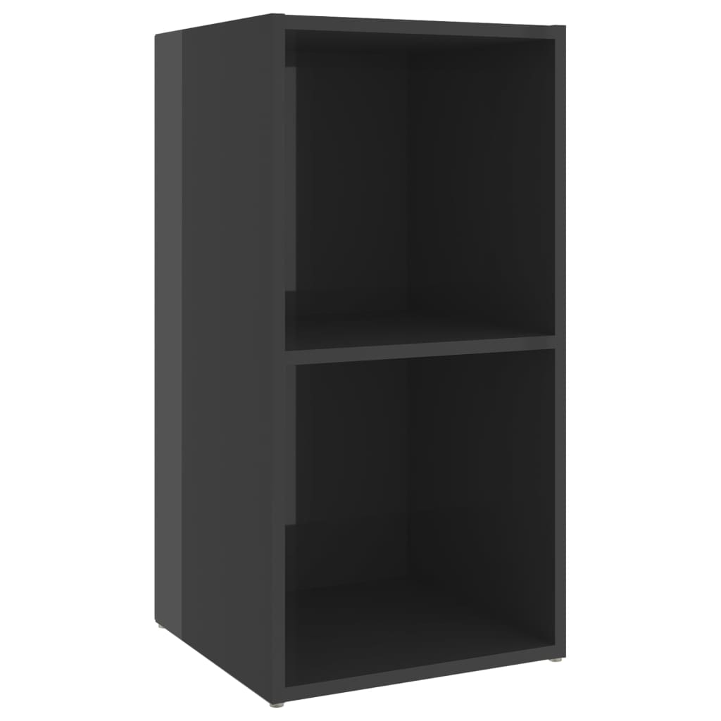 TV ormarić sjajni sivi 72 x 35 x 36,5 cm od konstruiranog drva