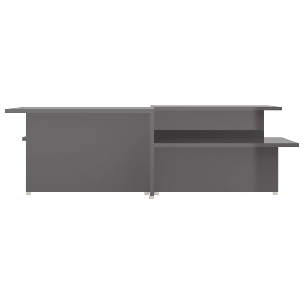 Stolići za kavu 2 kom sjajni sivi 111,5x50x33 konstruirano drvo
