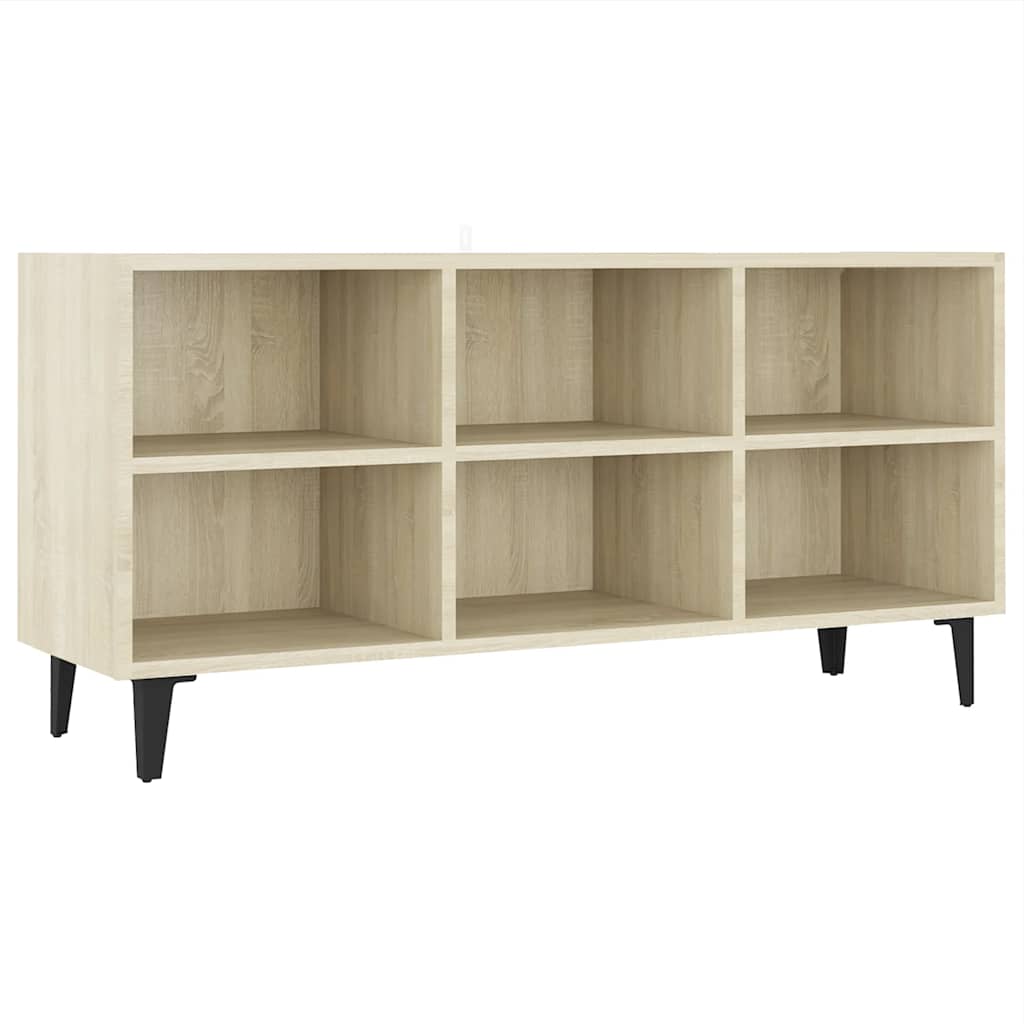 TV ormarić s metalnim nogama boja hrasta sonome 103,5x30x50 cm