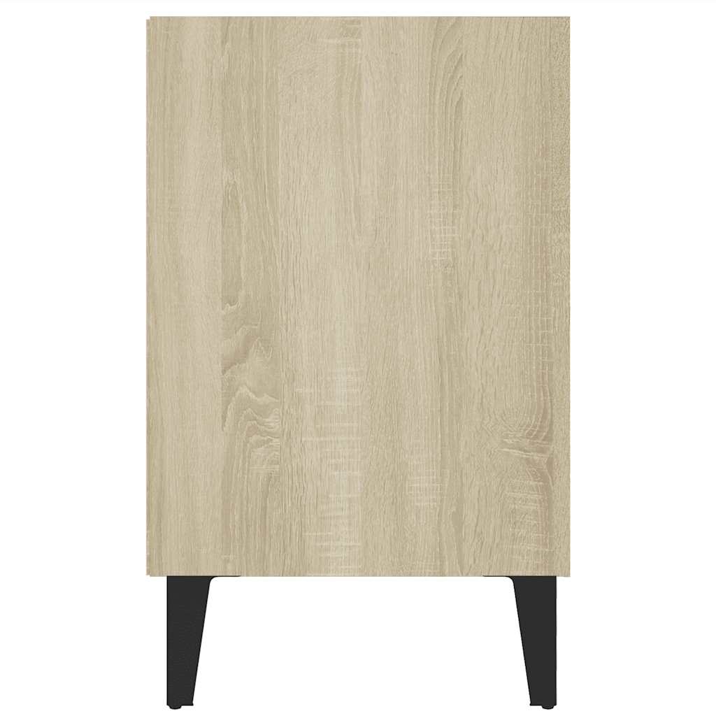 TV ormarić s metalnim nogama boja hrasta sonome 103,5x30x50 cm