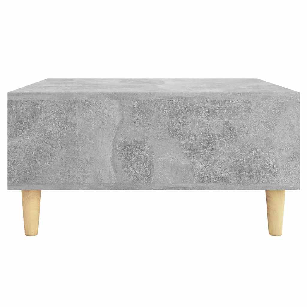 Stolić za kavu siva boja betona 60x60x30 cm konstruirano drvo