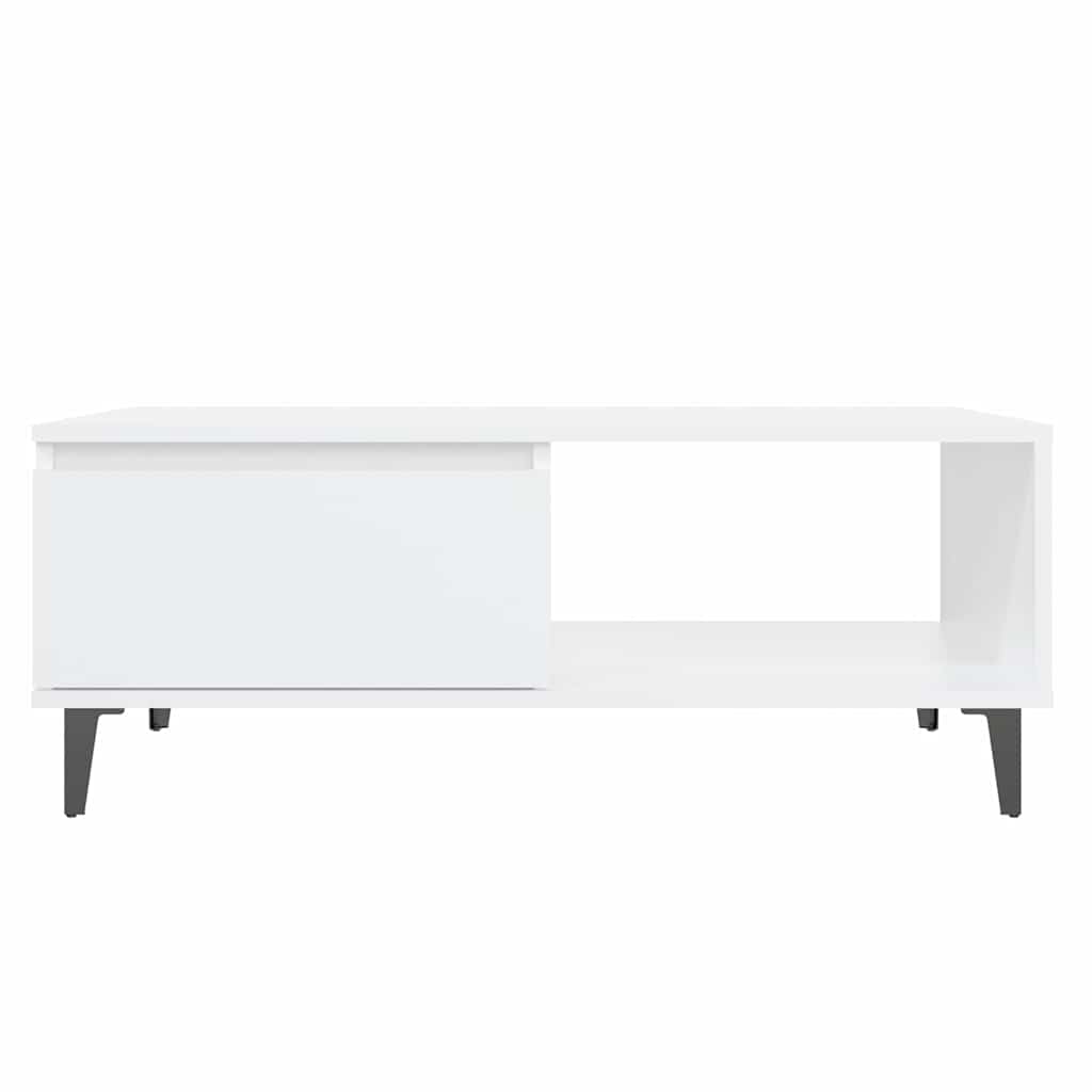 Stolić za kavu bijeli 90 x 60 x 35 cm od iverice