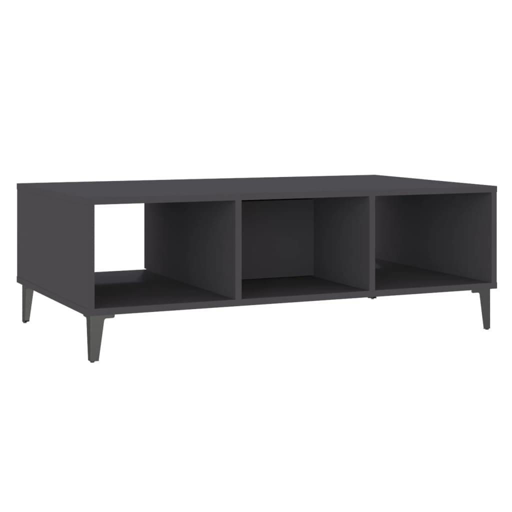 Stolić za kavu sivi 103,5 x 60 x 35 cm konstruirano drvo