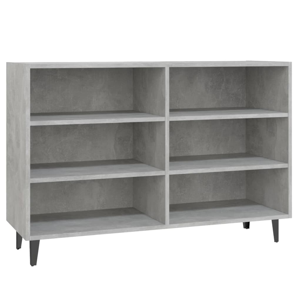 Komoda siva boja betona 103,5x35x70 cm od konstruiranog drva